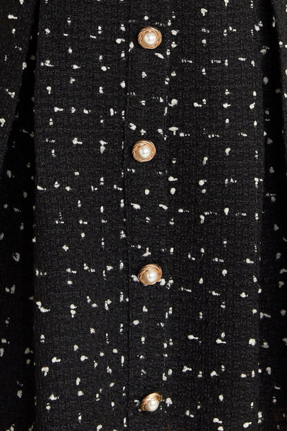 FRENCH CODE WOVEN TWEED MINI DRESS