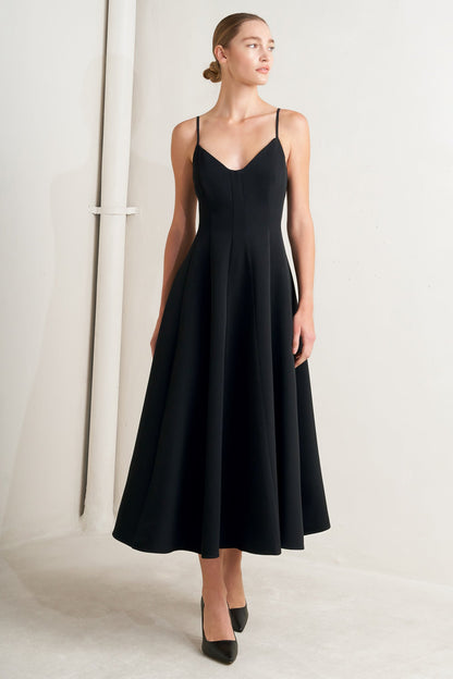 PURE INTENTION WOVEN MIDI DRESS