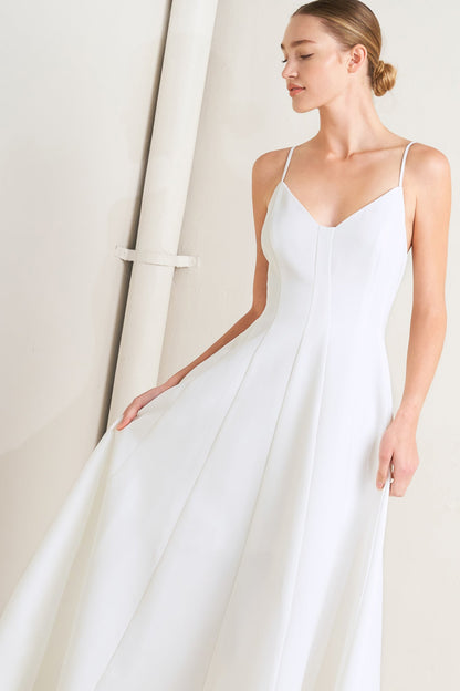PURE INTENTION WOVEN MIDI DRESS