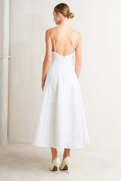 PURE INTENTION WOVEN MIDI DRESS
