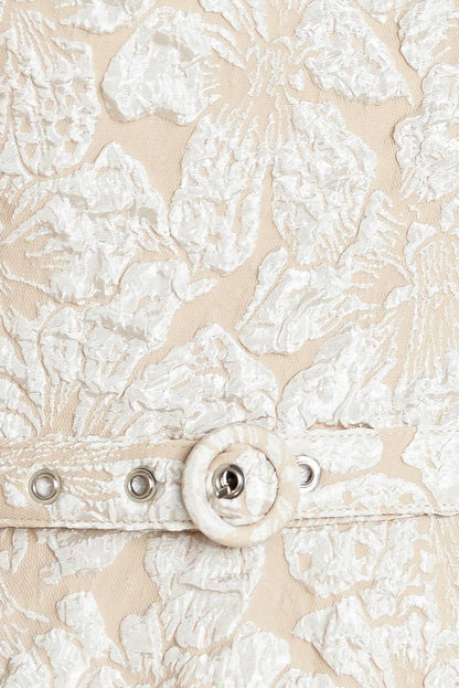 [PREORDER] STATEMENT IN IVORY WOVEN MIDI DRESS
