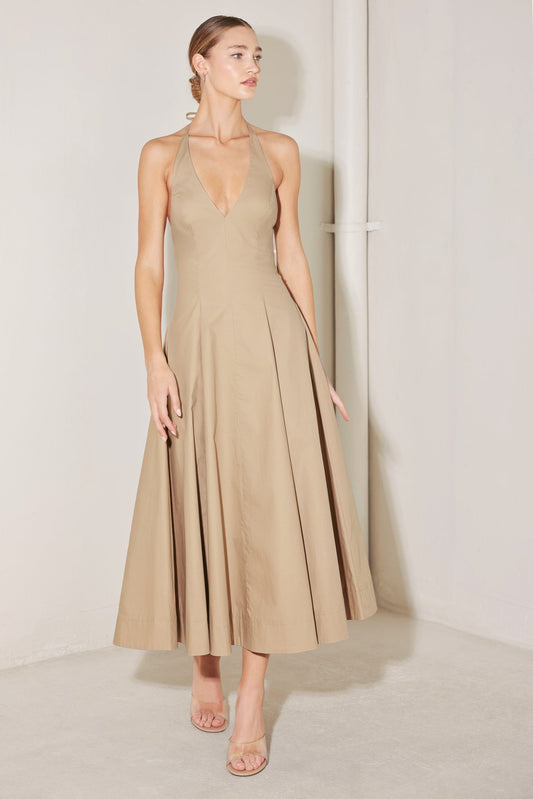 RESORT MAIN CHARACTER WOVEN MIDI DRESS