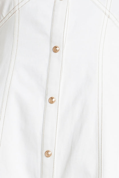 SWEET SOPHISTICATION WOVEN MIDI DRESS
