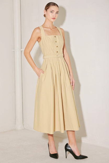 SAHARA GRACE WOVEN MIDI DRESS