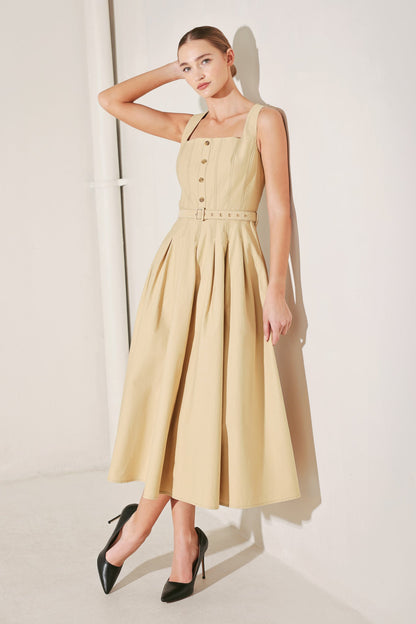 SAHARA GRACE WOVEN MIDI DRESS