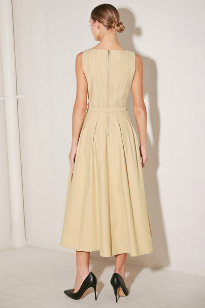 SAHARA GRACE WOVEN MIDI DRESS
