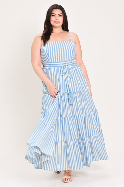 ROSY BREEZE WOVEN ANKLE DRESS