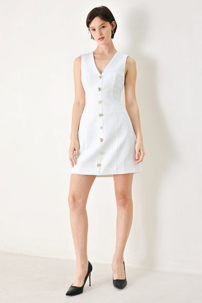 PURE GLAM WOVEN MINI DRESS