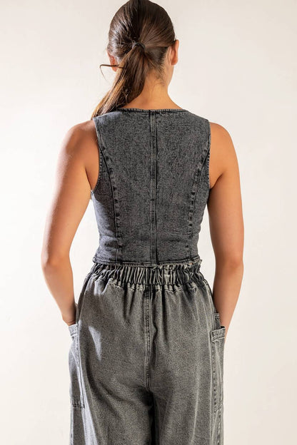 EXPLORING THE CITY DENIM VEST