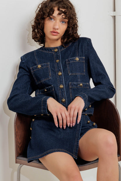 GLAM CODE DENIM JACKET