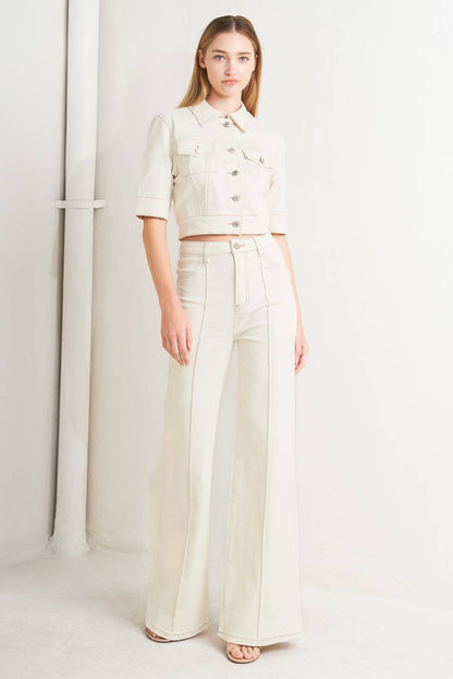 MODERN NEUTRAL TWILL JACKET