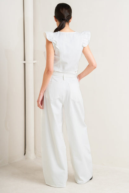 SUGAR AIR TWILL TOP