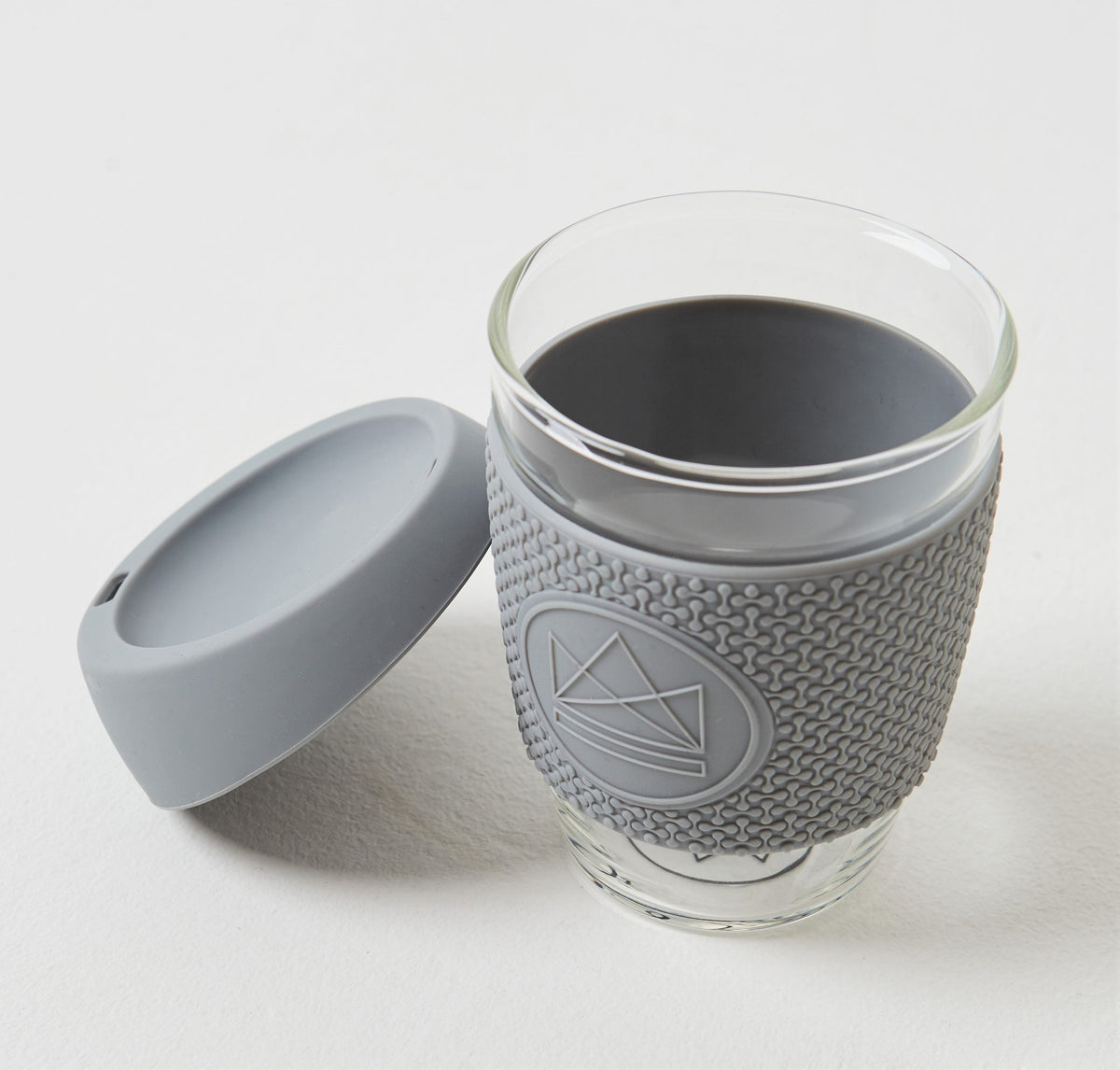 Reusable Glass Coffee Cup-12oz