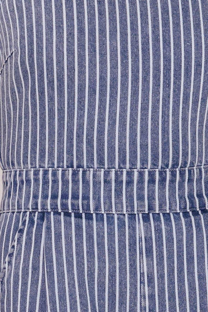BEGIN AGAIN BLUE DENIM JUMPSUIT