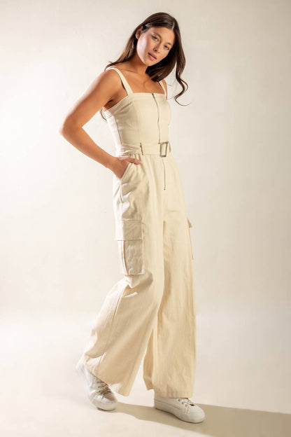LOVE SOMEBODY WOVEN JUMPSUIT