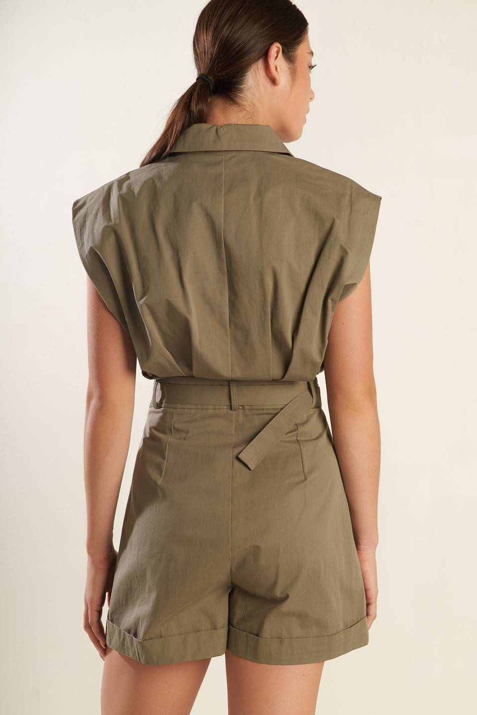 HEART OF A WOMAN WOVEN ROMPER