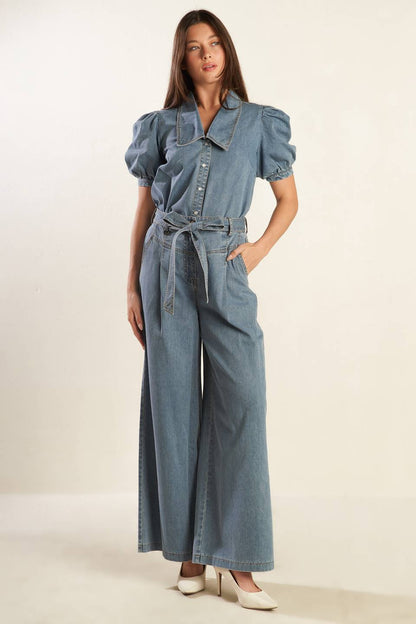 WONDERING WHY LIGHT DENIM PANTS