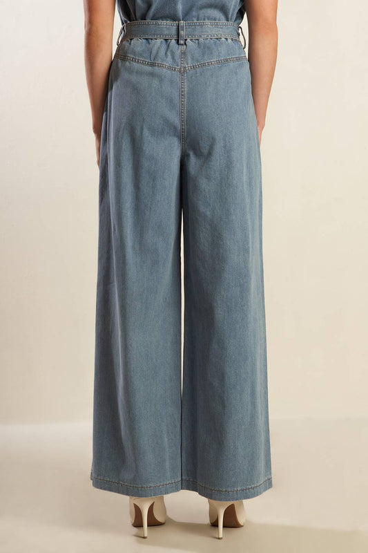 WONDERING WHY LIGHT DENIM PANTS