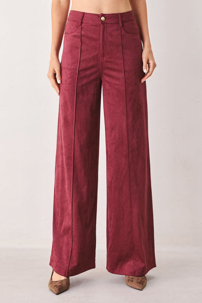 MIDNIGHT MESA STYLE FAUX SUEDE PANTS