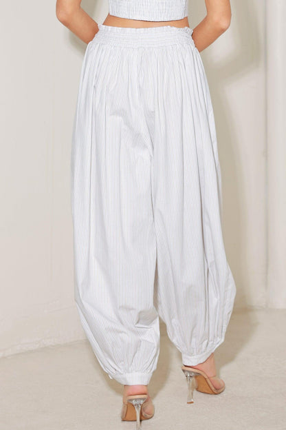 OCEAN BREEZE WOVEN BALLON PANTS