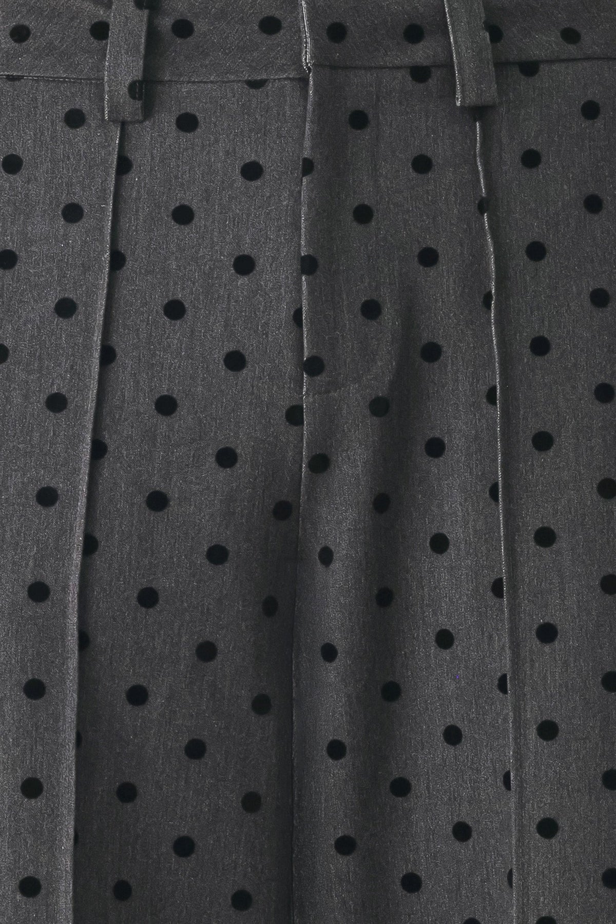 CHARCOAL DOT CHARCOAL WIDE-LEG PANTS