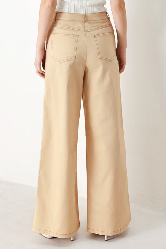 MODERN SAND WOVEN PANTS