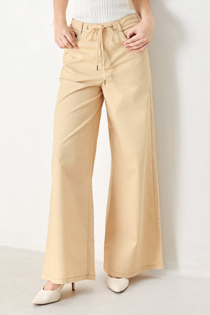 MODERN SAND WOVEN PANTS