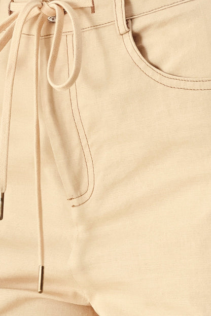 MODERN SAND WOVEN PANTS