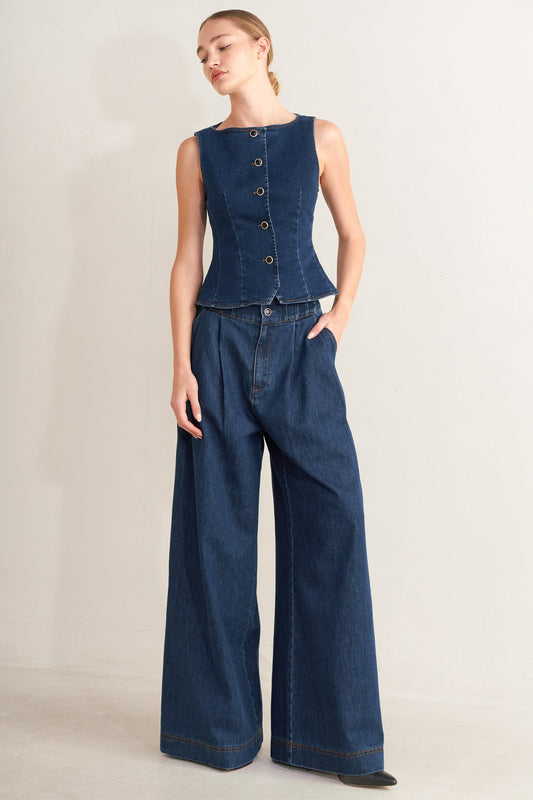 OCEAN DRIVE WIDE DENIM PANTS