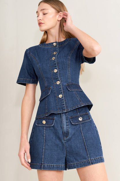 FOREVER STYLISH DENIM SHORTS