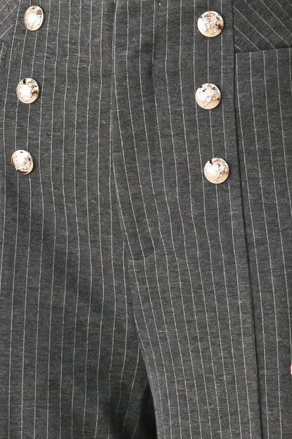 MODERN PINSTRIPE WOVEN PANTS