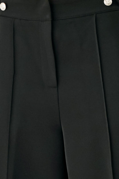 BLACK POWER PALAZZO WOVEN PANTS