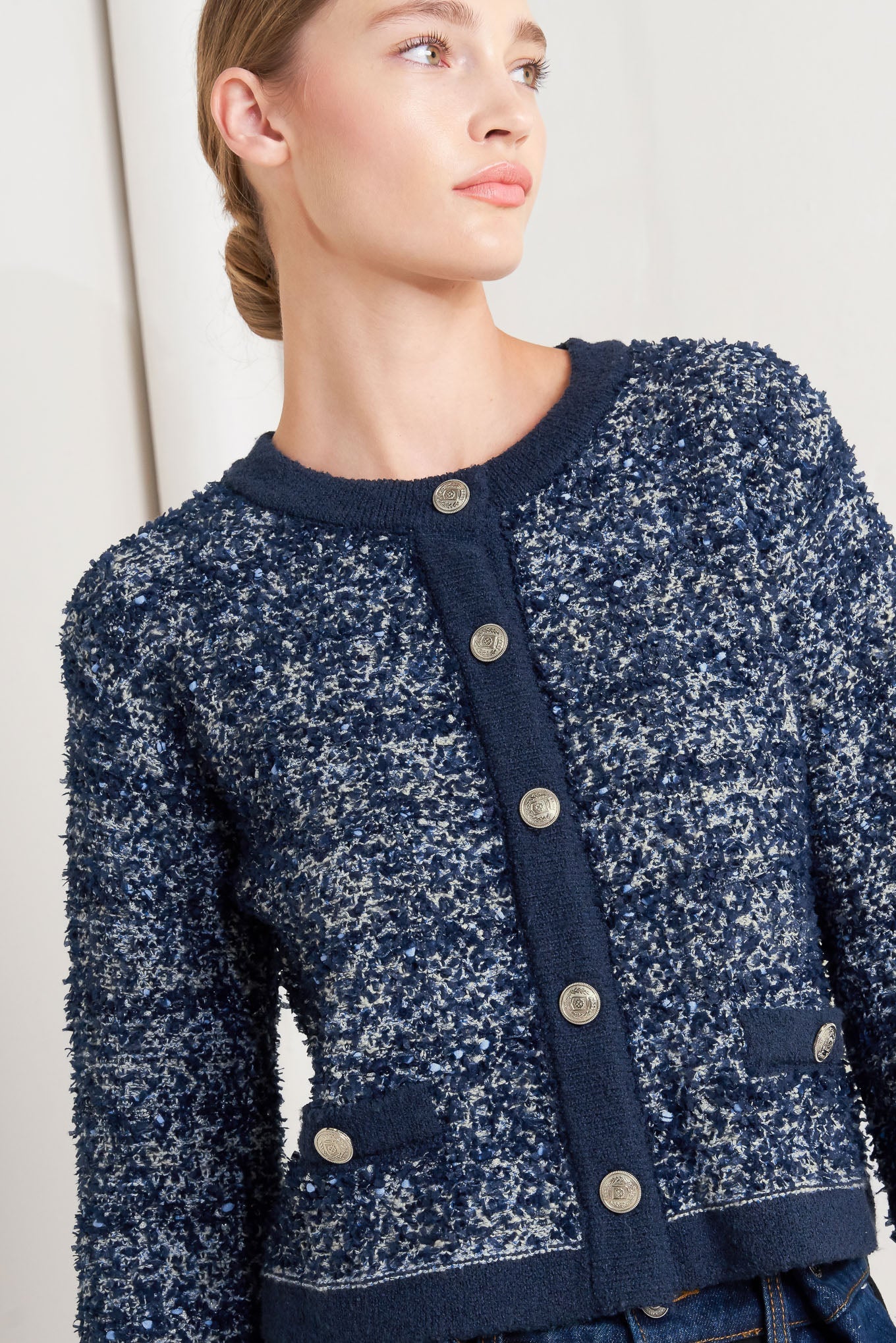 BOUTIQUE GLANCE SWEATER KNIT CARDIGAN