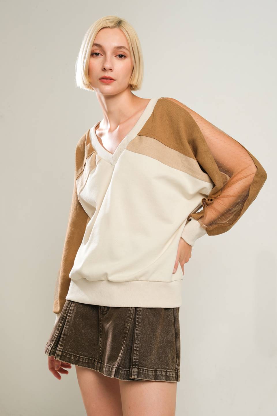 LAST FLING CREA, BLOCKED TOP