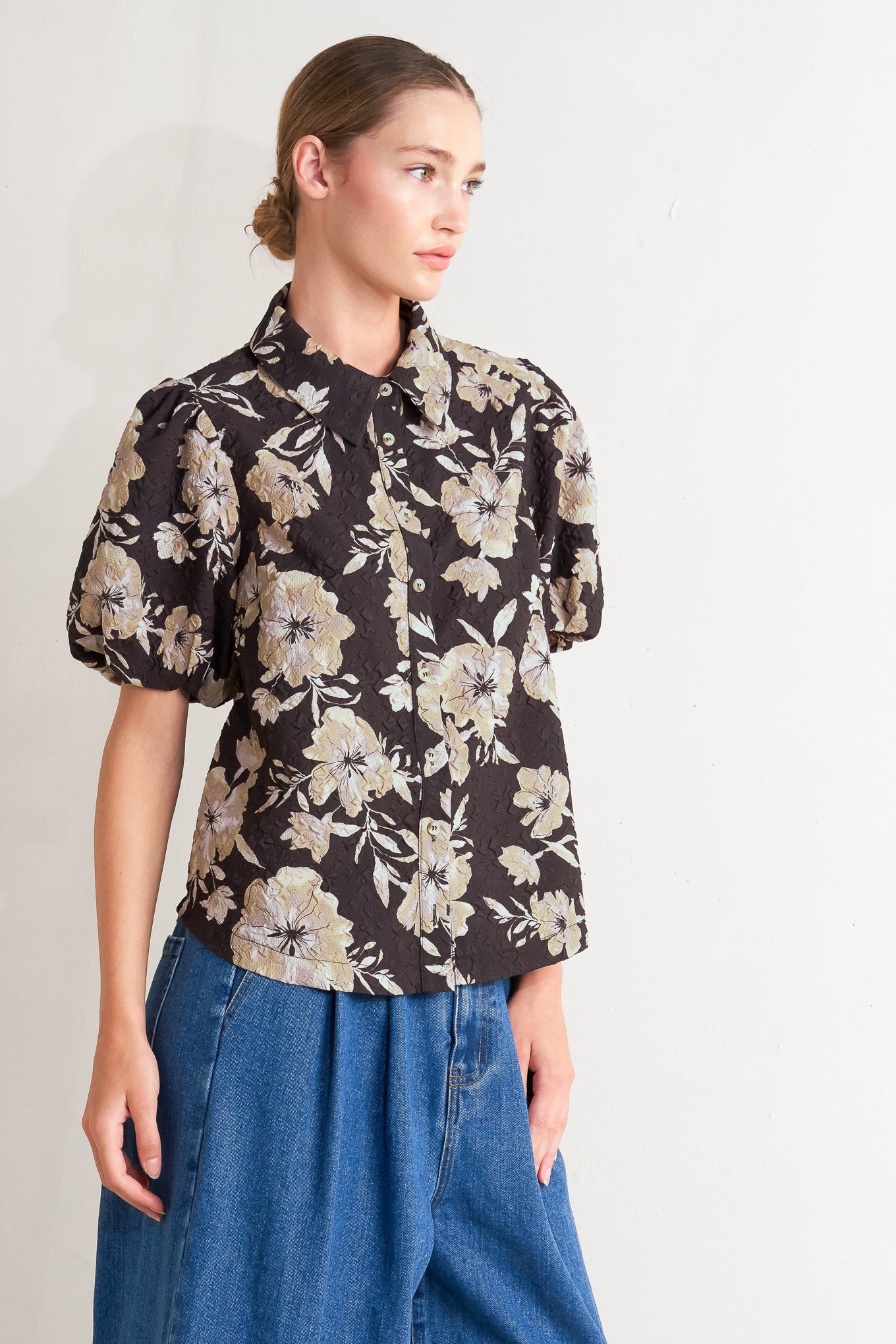 POSH PRESENCE WOVEN TOP