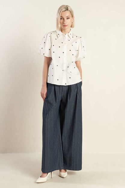FOREVER DAYDREAMING WOVEN TOP