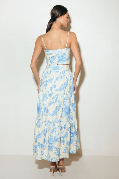 URBAN CHARM WOVEN CAMI TOP AND SKIRT SET