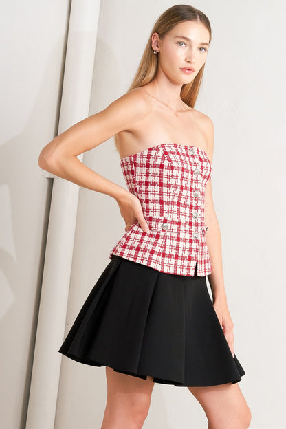 LADY CODE TWEED TOP