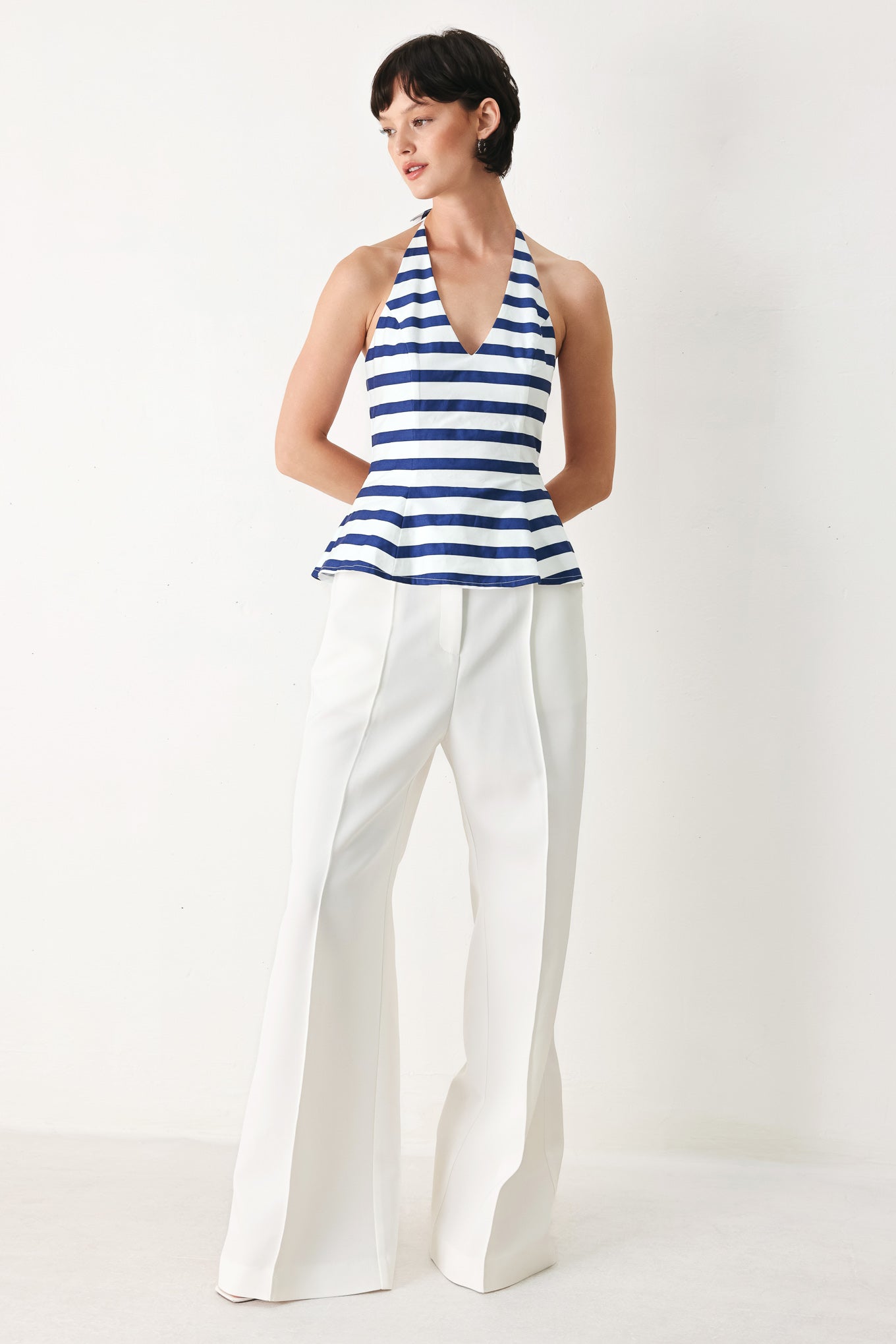 NAUTICAL NIGHTS WOVEN TOP