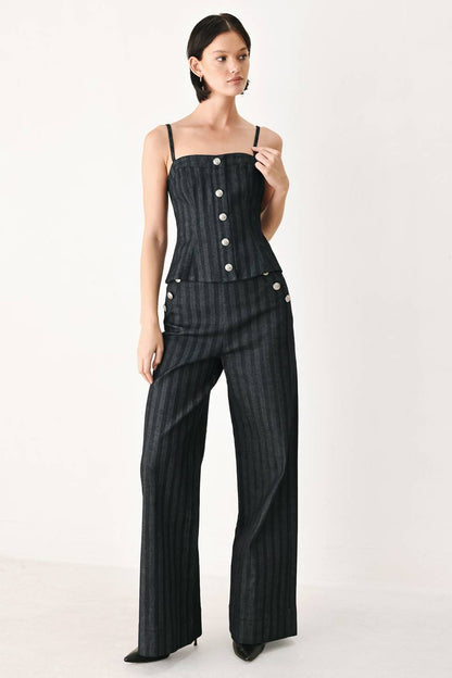 GRAPHITE CITY WOVEN TOP