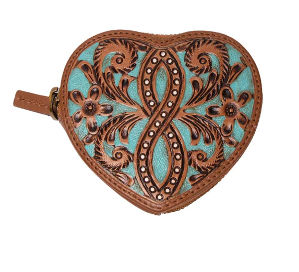 Loyal West Cupid Coin Pouch Handtooled Leather