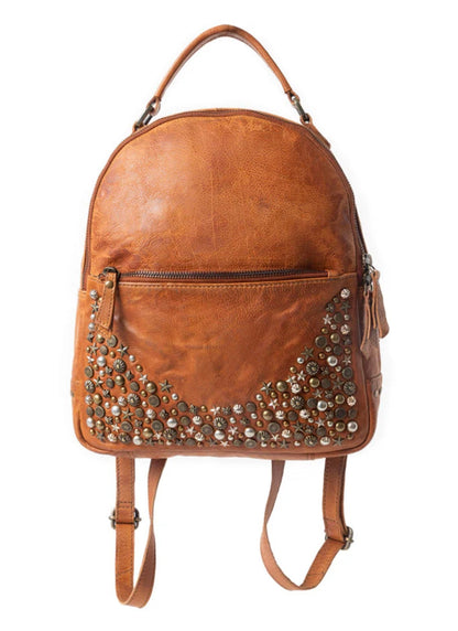 Myra: Desert Muse Backpack In Light Brown