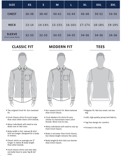 White Solid | Cinch Mens