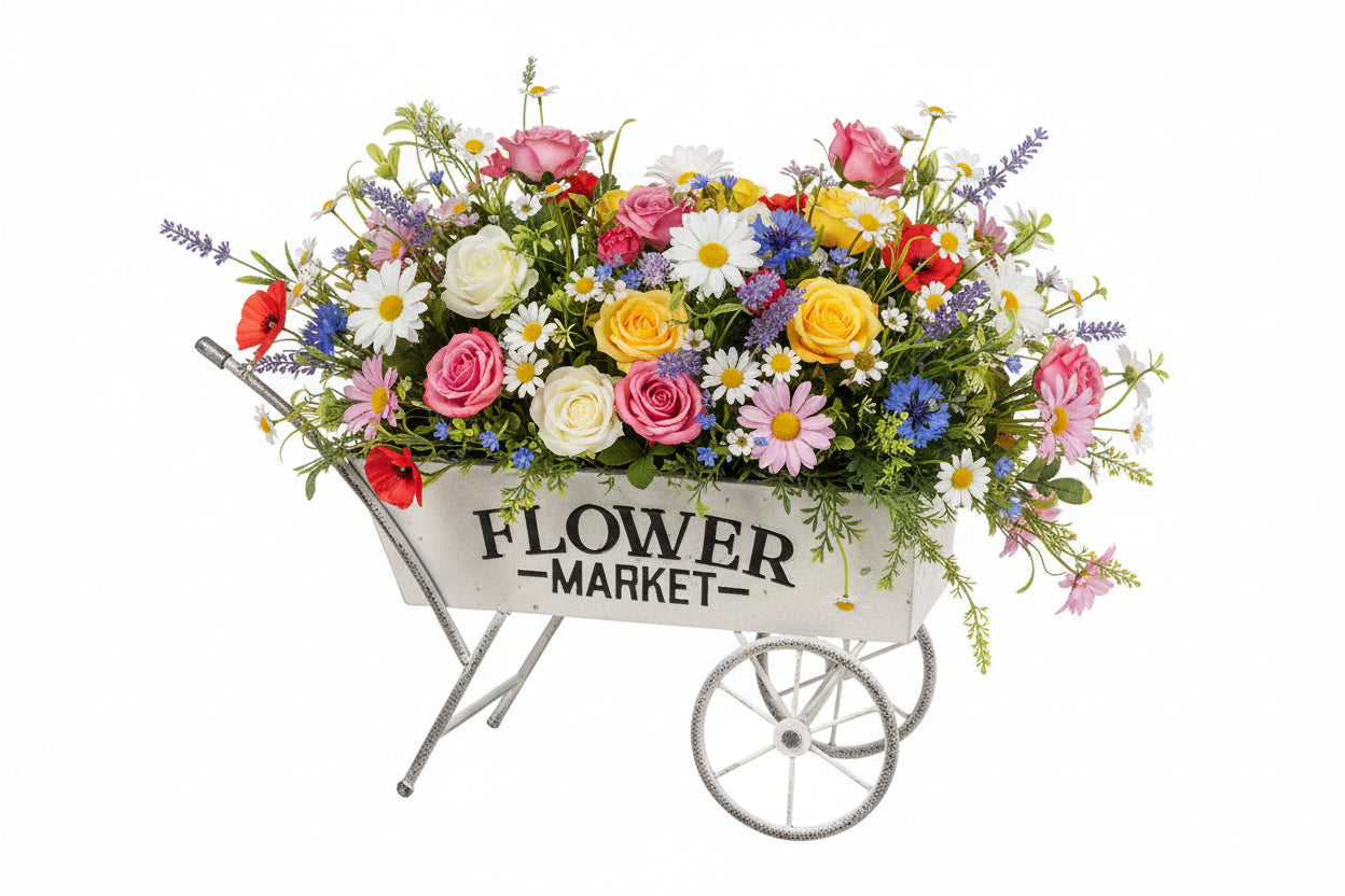 Vintage Flower Market Cart