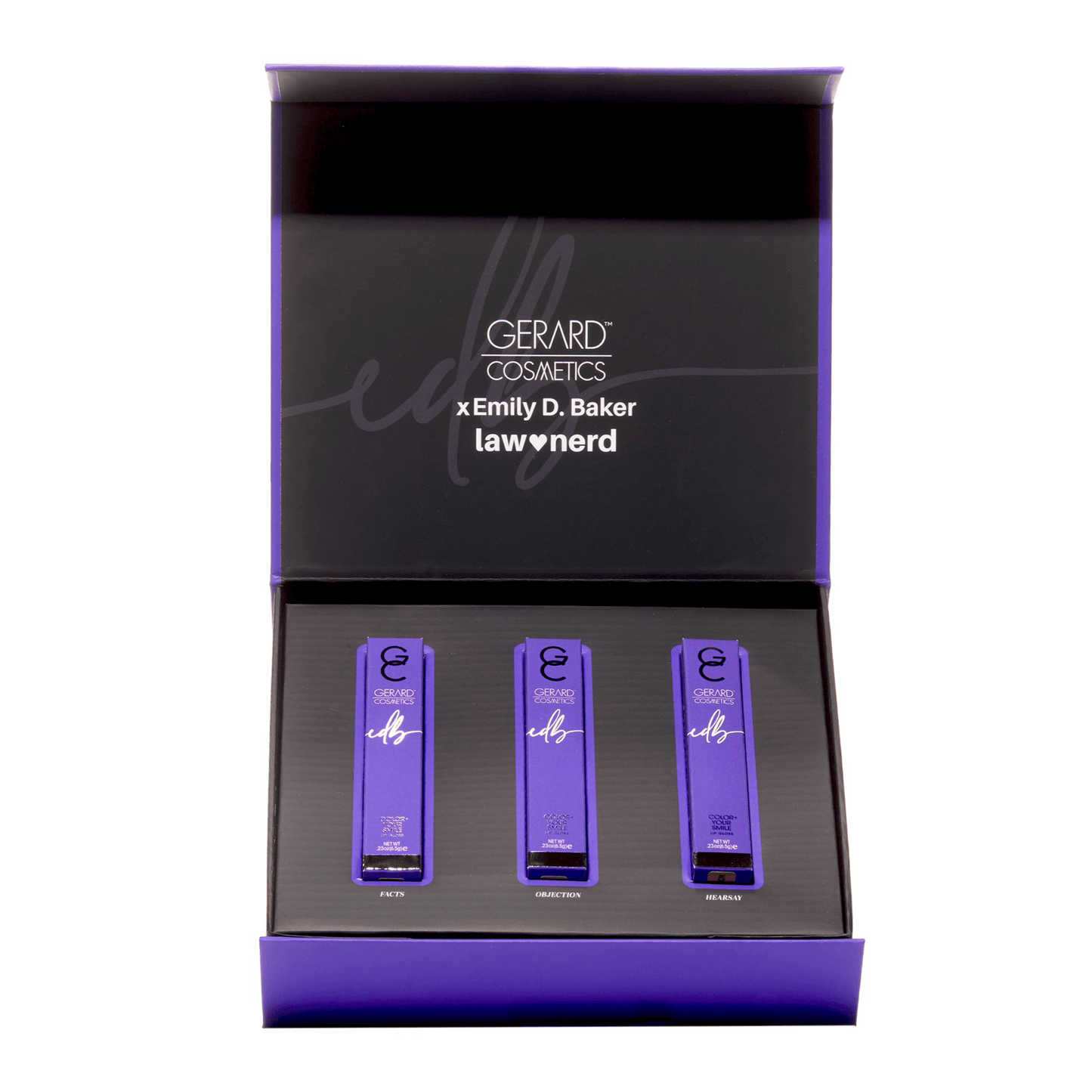 Limited Edition Box Set : Emily D. Baker X Gerard Cosmetics®️ 3 Lip Gloss Set  Allegations & Shade Collection