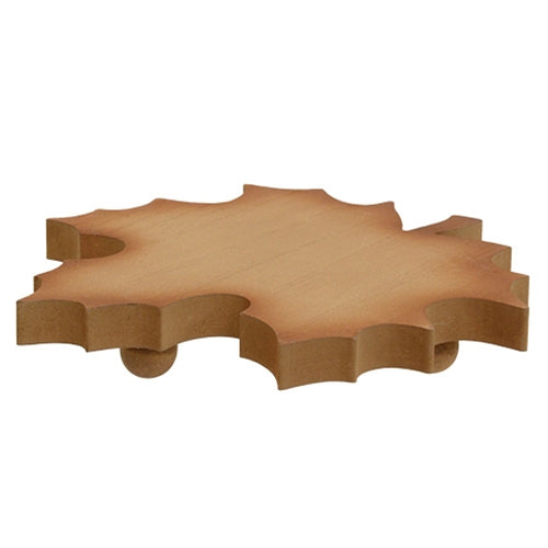 Natural Wood Fall Leaf Riser for Farmhouse Decor
