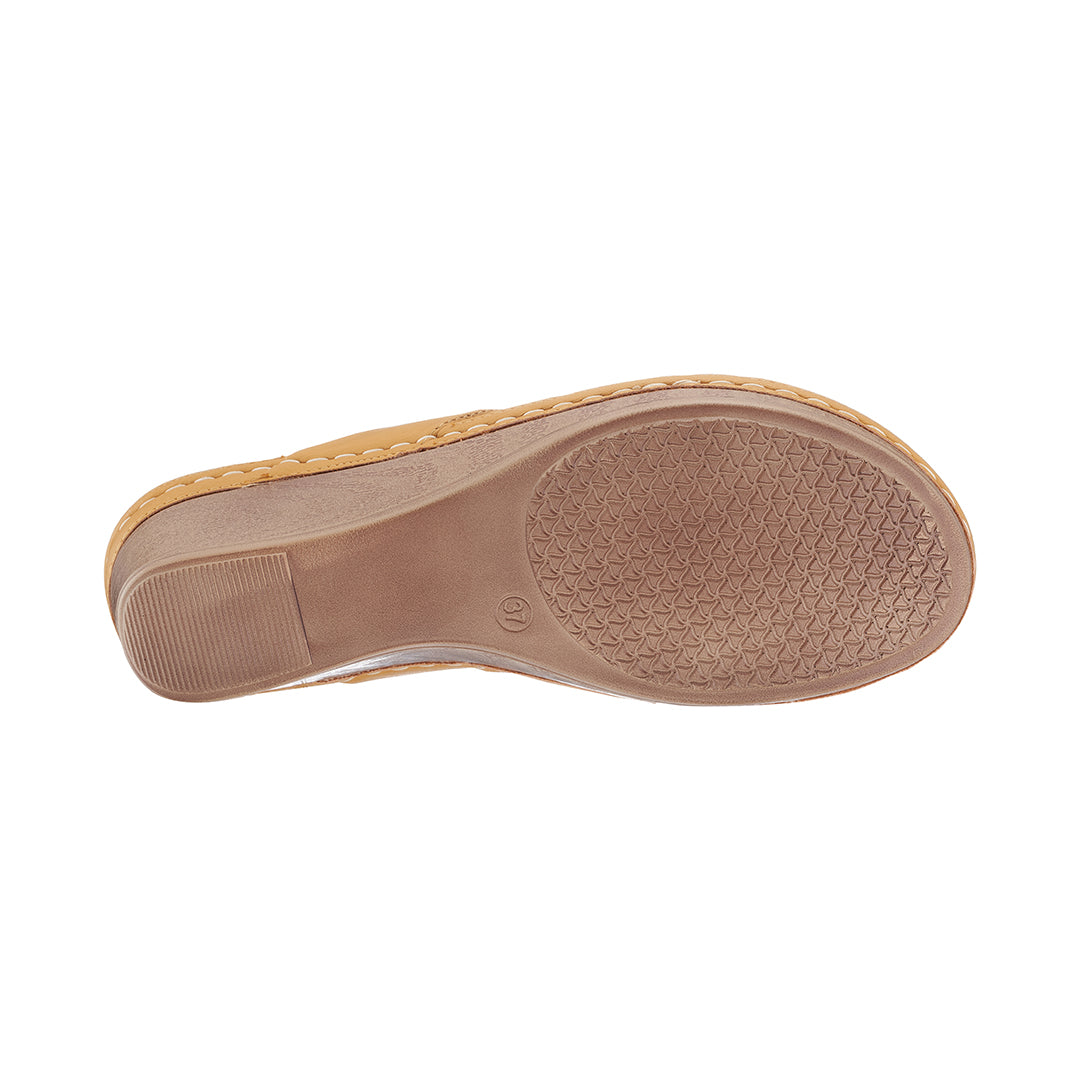 Women's Genelle Yellow Wedge Sandals