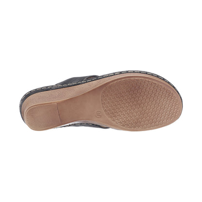 Women's Genelle Black Wedge Sandals