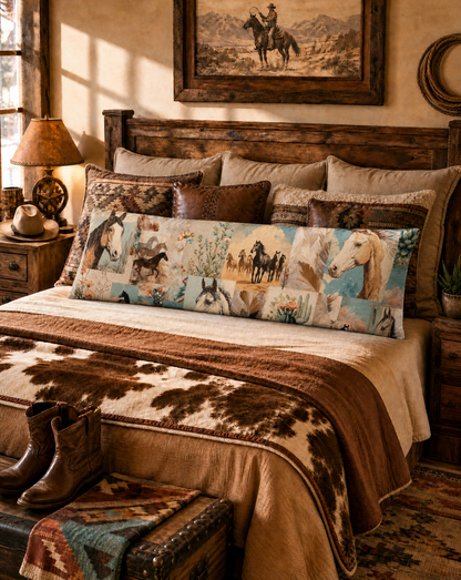 Baha Ranch Bohemian Dreams Western Body Pillow Cover Made in America