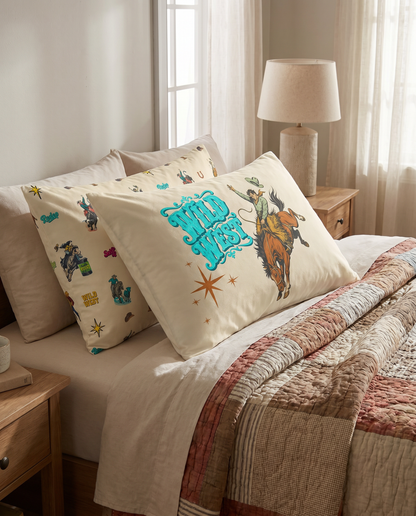 Wild West Rodeo Pop Art Western Pillow Case Made in America